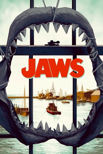 1975 jaws movie poster - jaws, poster/print