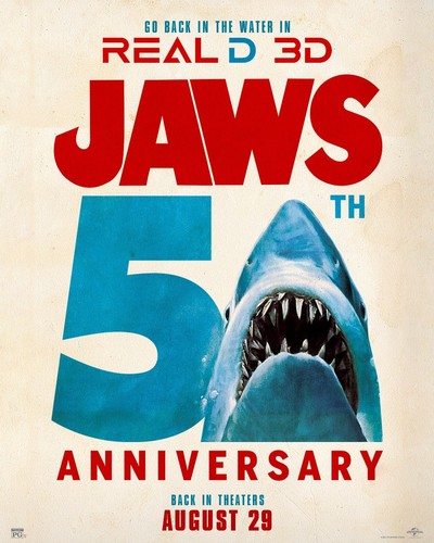 1975 jaws 50th - jaws, poster